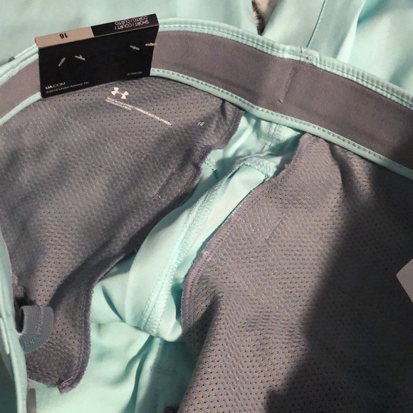 Under Armor Boys 16 shorts teal blue/green NWT - Picture 6 of 6
